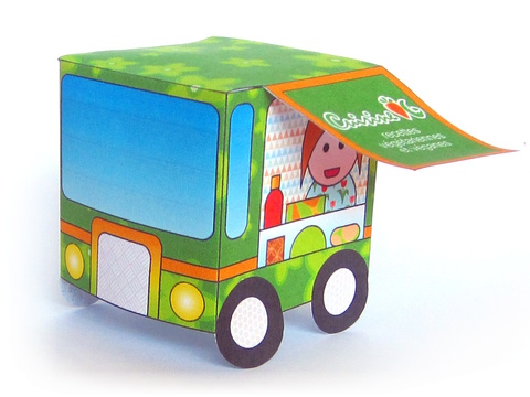 Food truck en papier - paper toy