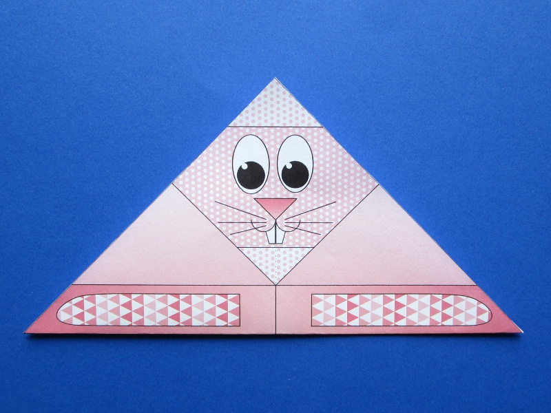 Les petits pliages de Suzanne - Le lapin - origami facile pour enfants 